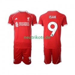 Fußballtrikot Liverpool ISAK 9 Kinder Heim 2025-2026 Kurzarm