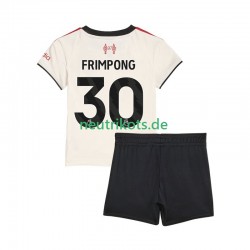 Fußballtrikot Liverpool Jeremie Frimpong 30 Kinder Auswärts 2025-2026 Kurzarm