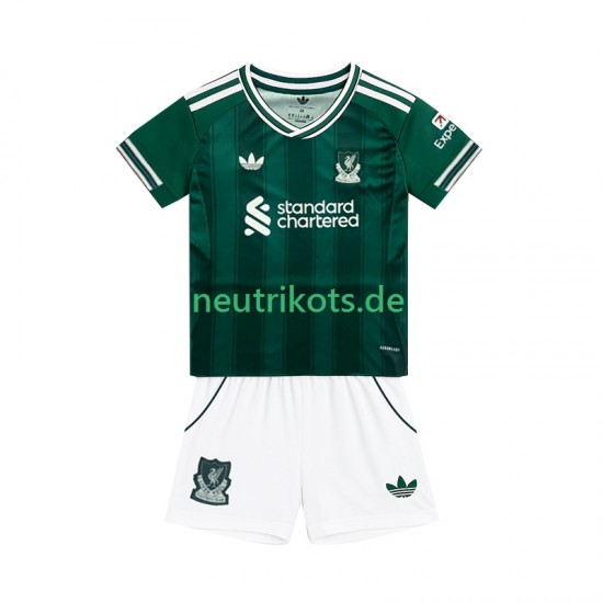Fußballtrikot Liverpool Kinder Ausweich 2025-2026 Kurzarm