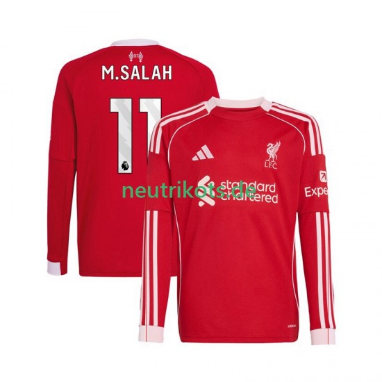 Fußballtrikot Liverpool Mohamed Salah 11 Herren Heim 2025-2026 Langarm