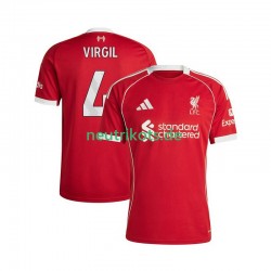 Fußballtrikot Liverpool Virgil van Dijk 4 Herren Heim 2025-2026 Kurzarm