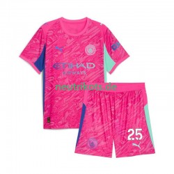 Fußballtrikot Manchester City Gianluigi Donnarumma 25 Torwart Kinder Auswärts 2025-2026 Kurzarm