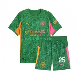 Fußballtrikot Manchester City Gianluigi Donnarumma 25 Torwart Kinder Heim 2025-2026 Kurzarm