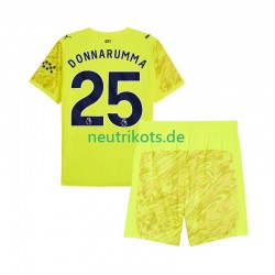 Fußballtrikot Manchester City Gianluigi Donnarumma 25 Torwart Kinder Ausweich 2025-2026 Kurzarm