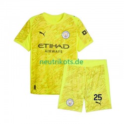 Fußballtrikot Manchester City Gianluigi Donnarumma 25 Torwart Kinder Ausweich 2025-2026 Kurzarm