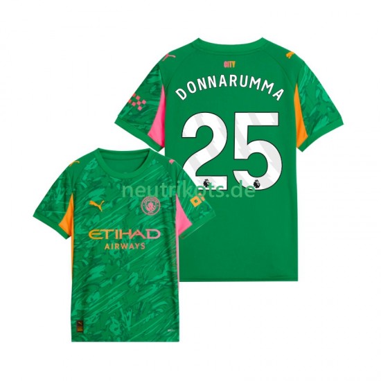 Fußballtrikot Manchester City Gianluigi Donnarumma 25 Torwart Herren Heim 2025-2026 Kurzarm