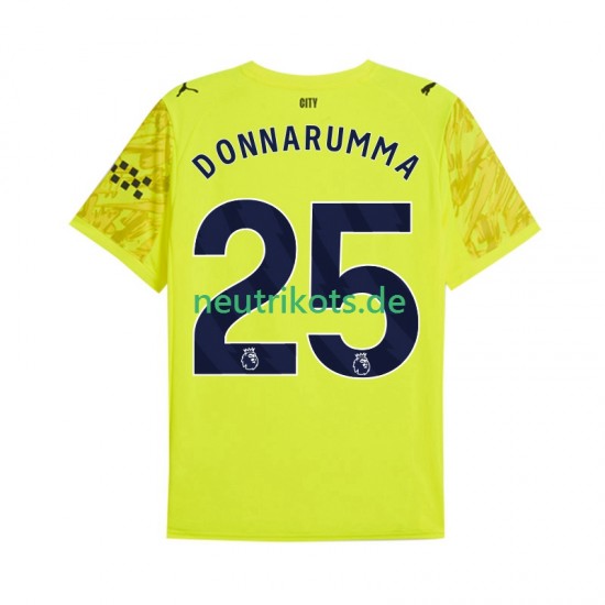 Fußballtrikot Manchester City Gianluigi Donnarumma 25 Torwart Herren Ausweich 2025-2026 Kurzarm