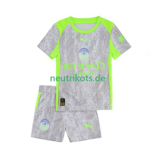 Fußballtrikot Manchester City Kinder Ausweich 2025-2026 Kurzarm