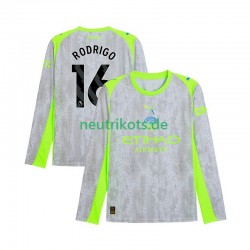 Fußballtrikot Manchester City Rodrigo Hernandez 16 Herren Ausweich 2025-2026 Langarm