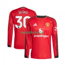 Fußballtrikot Manchester United Benjamin Sesko 30 Herren Heim 2025-2026 Langarm