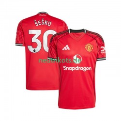 Fußballtrikot Manchester United Benjamin Sesko 30 Herren Heim 2025-2026 Kurzarm