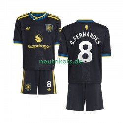 Fußballtrikot Manchester United Bruno Fernandes 8 Kinder Ausweich 2025-2026 Kurzarm