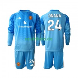 Fußballtrikot Manchester United Andre Onana 24 Torwart Kinder Heim 2025-2026 Langarm