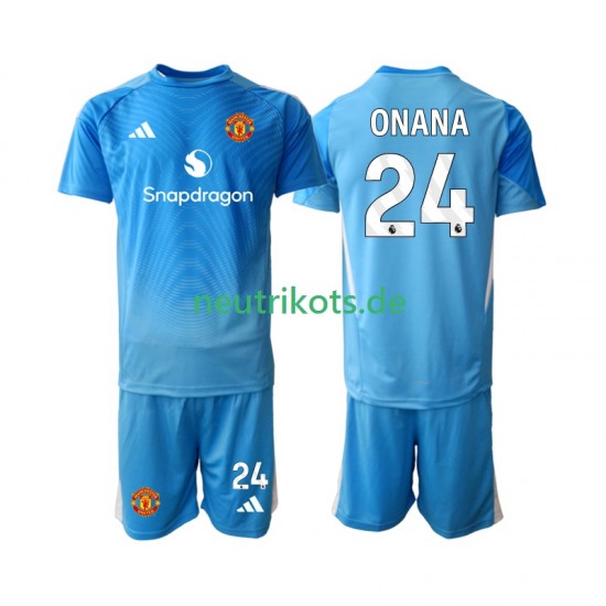 Fußballtrikot Manchester United Andre Onana 24 Torwart Kinder Heim 2025-2026 Kurzarm