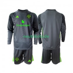 Fußballtrikot Manchester United Torwart Kinder Auswärts 2025-2026 Langarm