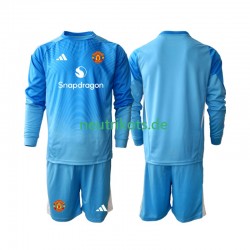 Fußballtrikot Manchester United Torwart Kinder Heim 2025-2026 Langarm