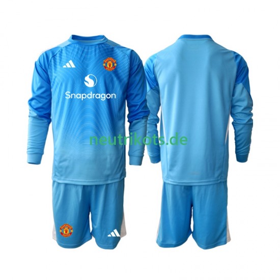 Fußballtrikot Manchester United Torwart Kinder Heim 2025-2026 Langarm