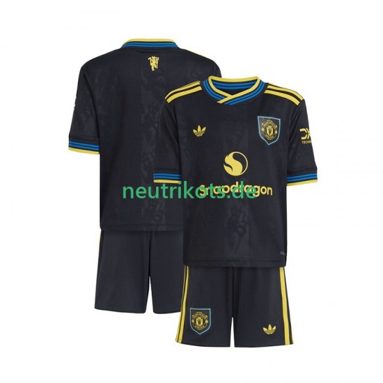 Fußballtrikot Manchester United Kinder Ausweich 2025-2026 Kurzarm