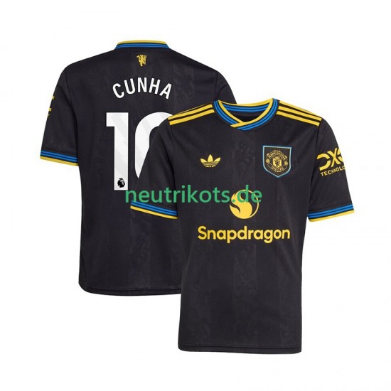 Fußballtrikot Manchester United Matheus Cunha 10 Herren Ausweich 2025-2026 Kurzarm
