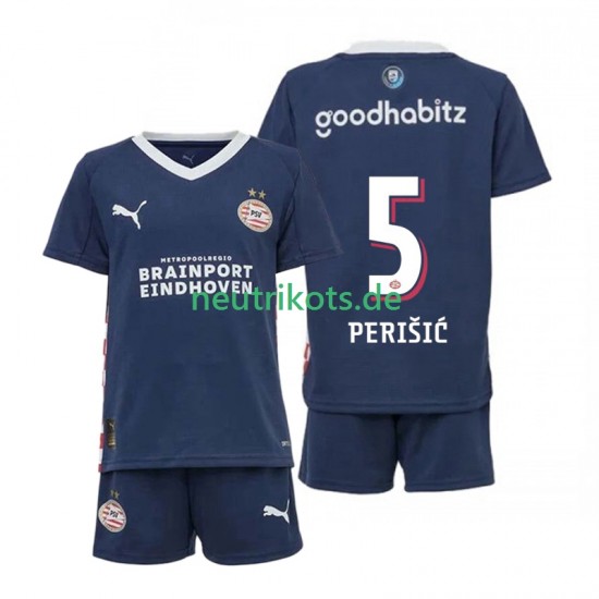 Fußballtrikot PSV Eindhoven Ivan Perisic 5 Kinder Auswärts 2025-2026 Kurzarm