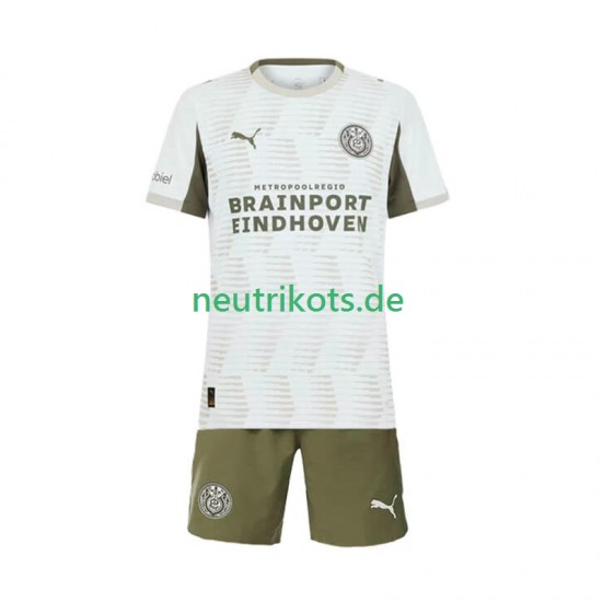 Fußballtrikot PSV Eindhoven Kinder Ausweich 2025-2026 Kurzarm