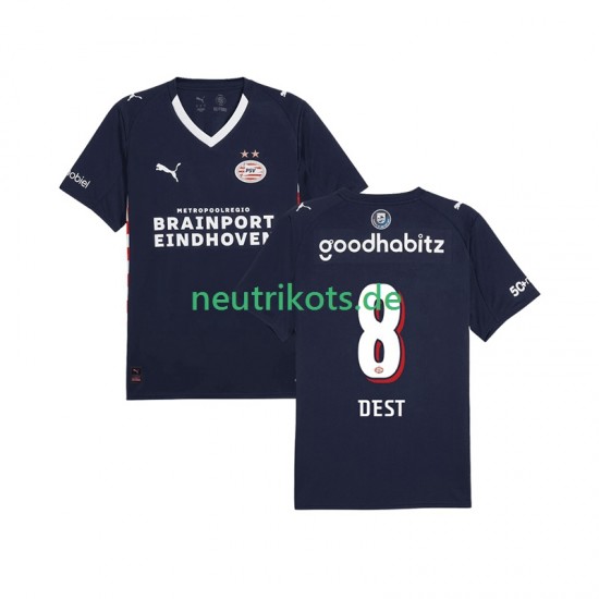 Fußballtrikot PSV Eindhoven Sergino Dest 8 Herren Auswärts 2025-2026 Kurzarm