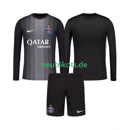 Fußballtrikot Paris Saint-Germain Torwart Kinder Heim 2025-2026 Langarm
