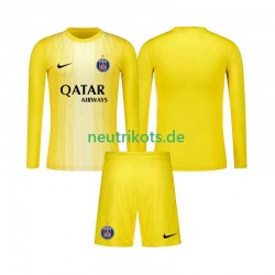 Fußballtrikot Paris Saint-Germain Torwart Kinder Ausweich 2025-2026 Langarm