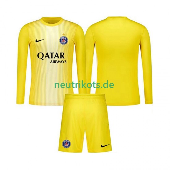 Fußballtrikot Paris Saint-Germain Torwart Kinder Ausweich 2025-2026 Langarm