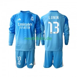 Fußballtrikot Real Madrid Andriy Lunin 13 Torwart Kinder Heim 2025-2026 Langarm