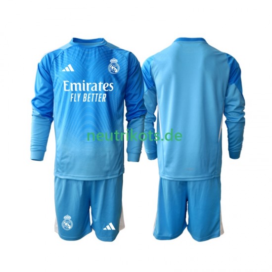 Fußballtrikot Real Madrid Torwart Kinder Heim 2025-2026 Langarm