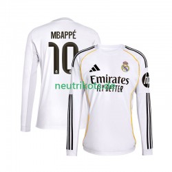 Fußballtrikot Real Madrid Mbappé Kylian 10 Herren Heim 2025-2026 Langarm