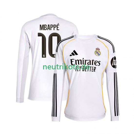 Fußballtrikot Real Madrid Mbappé Kylian 10 Herren Heim 2025-2026 Langarm