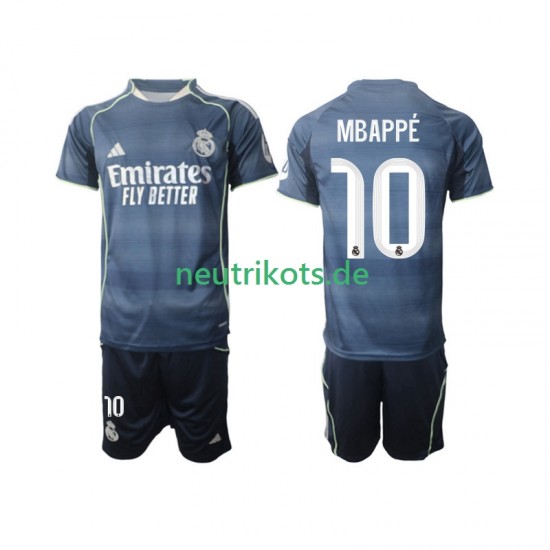 Fußballtrikot Real Madrid Mbappé Kylian 10 Kinder Auswärts 2025-2026 Kurzarm