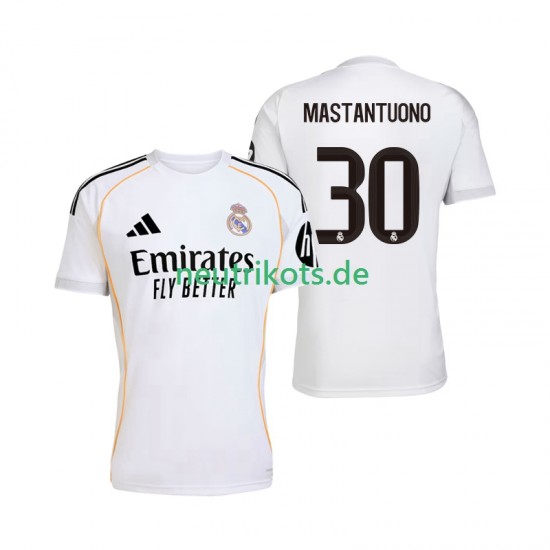 Fußballtrikot Real Madrid Mastantuono 30 Herren Heim 2025-2026 Kurzarm