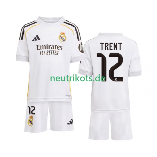 Fußballtrikot Real Madrid Trent Alexander-Arnold 12 Kinder Heim 2025-2026 Kurzarm