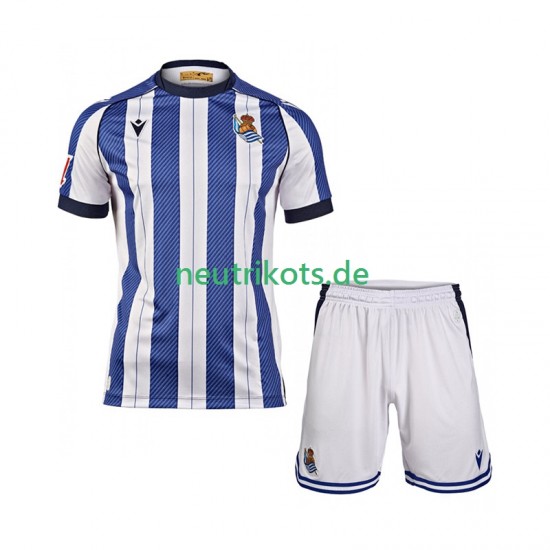 Fußballtrikot Real Sociedad Kinder Heim 2025-2026 Kurzarm
