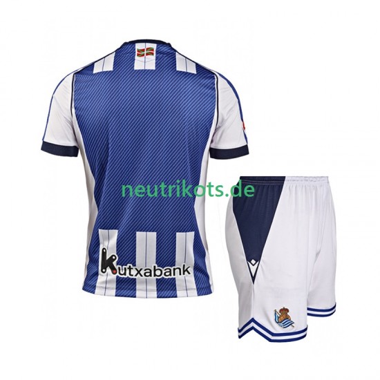 Fußballtrikot Real Sociedad Kinder Heim 2025-2026 Kurzarm