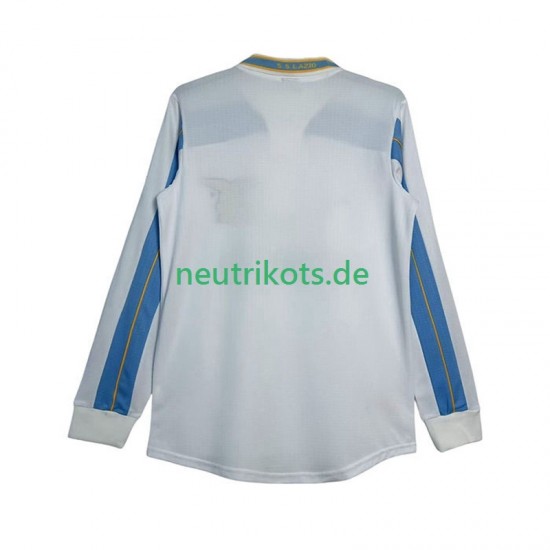 Fußballtrikot Lazio Rom 2000 Retro Herren Auswärts 1999 Langarm