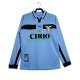 Fußballtrikot Lazio Rom 1998 Retro Herren Heim 1999 Langarm