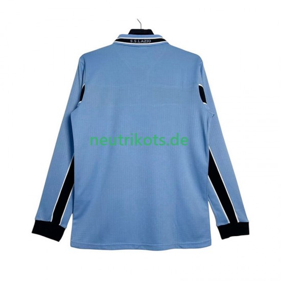 Fußballtrikot Lazio Rom 1998 Retro Herren Heim 1999 Langarm
