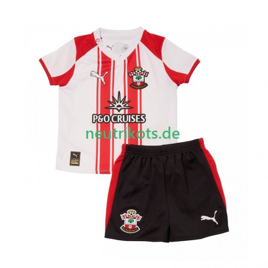 Fußballtrikot Southampton Kinder Heim 2025-2026 Kurzarm