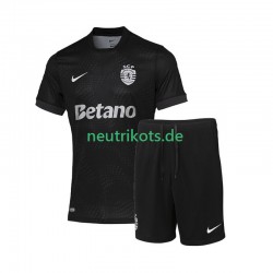 Fußballtrikot Sporting CP Kinder Auswärts 2025-2026 Kurzarm