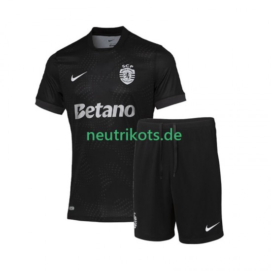 Fußballtrikot Sporting CP Kinder Auswärts 2025-2026 Kurzarm