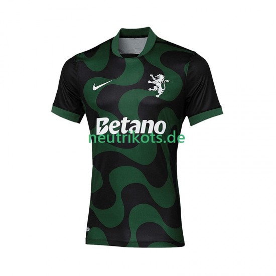 Fußballtrikot Sporting CP Herren Auswärts Viertes 2025-2026 Kurzarm