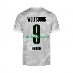 Fußballtrikot VfL Wolfsburg Mohamed Amoura 9 Herren Auswärts 2025-2026 Kurzarm