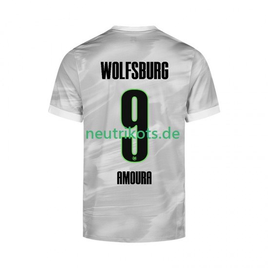 Fußballtrikot VfL Wolfsburg Mohamed Amoura 9 Herren Auswärts 2025-2026 Kurzarm