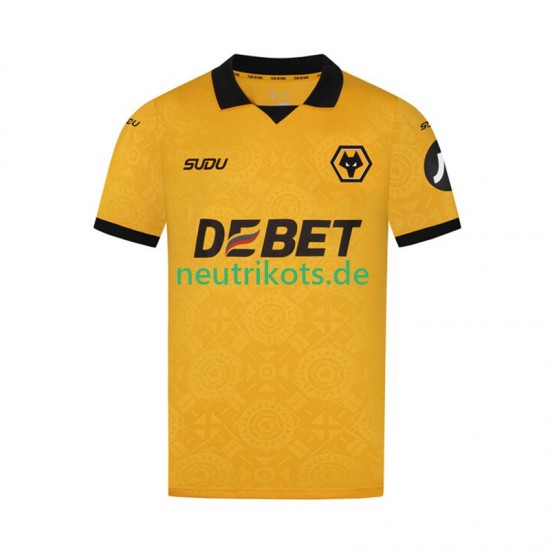 Fußballtrikot Wolverhampton Wanderers Herren Heim 2025-2026 Kurzarm