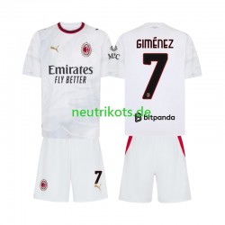 Fußballtrikot AC Mailand Gimenez 7 Kinder Auswärts 2026-2027 Kurzarm