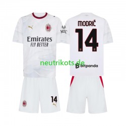 Fußballtrikot AC Mailand Modrić Luka 14 Kinder Auswärts 2026-2027 Kurzarm